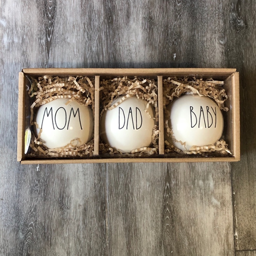 Rae Dunn Box Set Of Ornaments